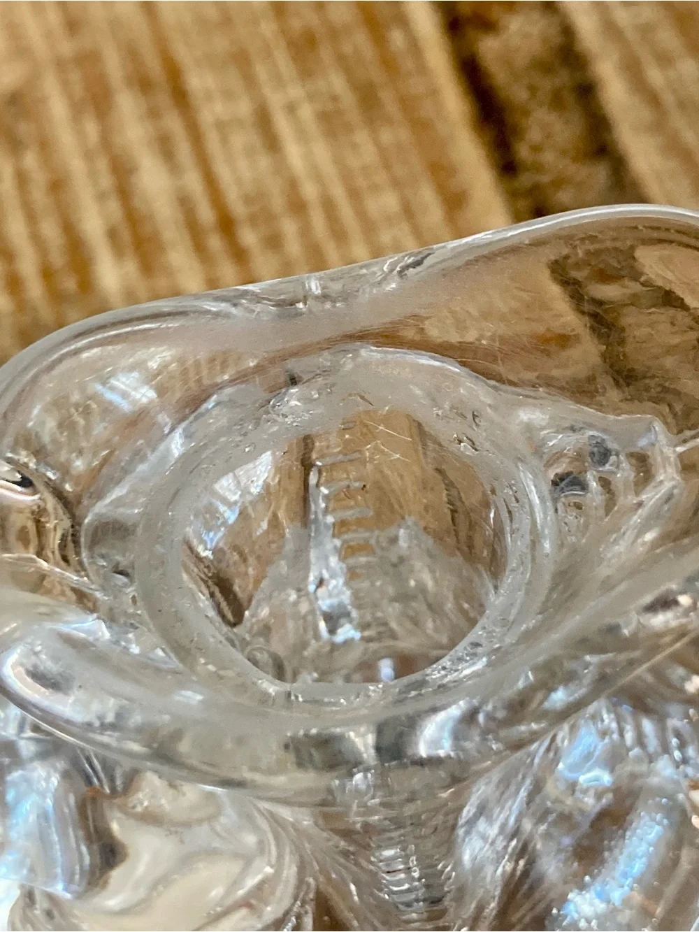 Antique Model Flint Glass Co Grace Pattern Decanter EAPG, Circa 1899-1902